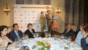 Jesús Quintero durante la entrega del premio